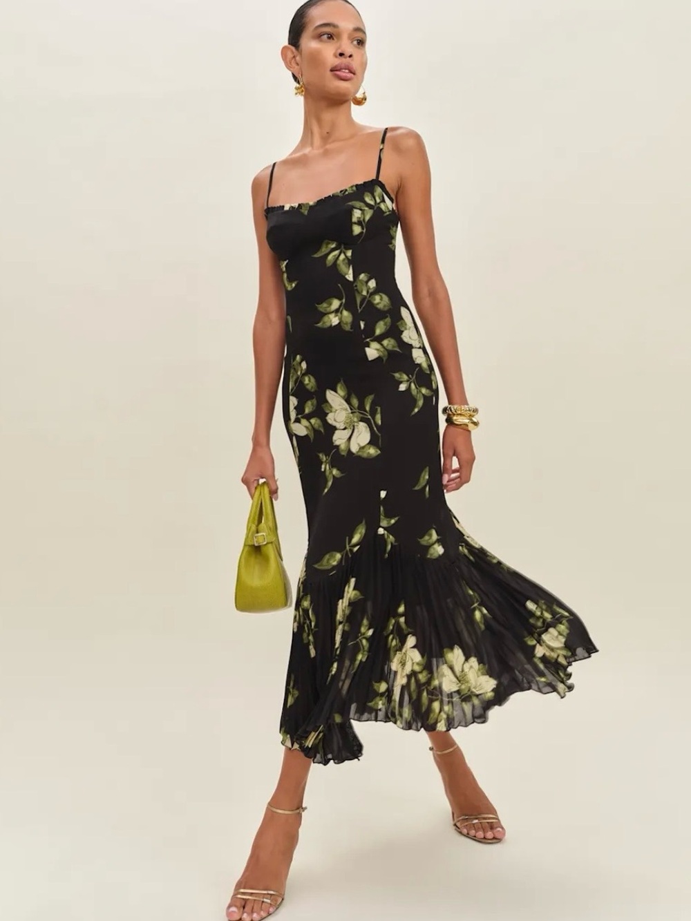 Reformation Aiko Dress Black - Size 4